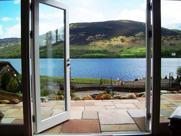 Loch Earn view from patio windows