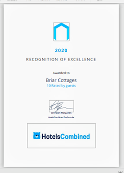2020 Recognition of Excellence, Briar Cottages, Lochearnheadiicture