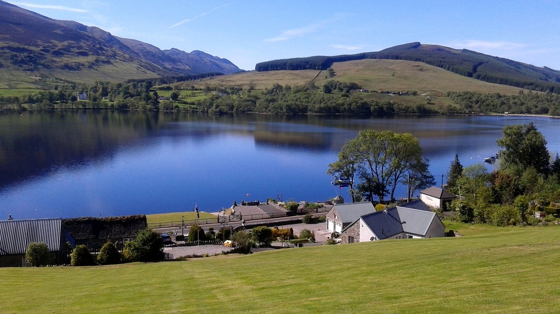 View Loch Earn from top of Briar Cottages