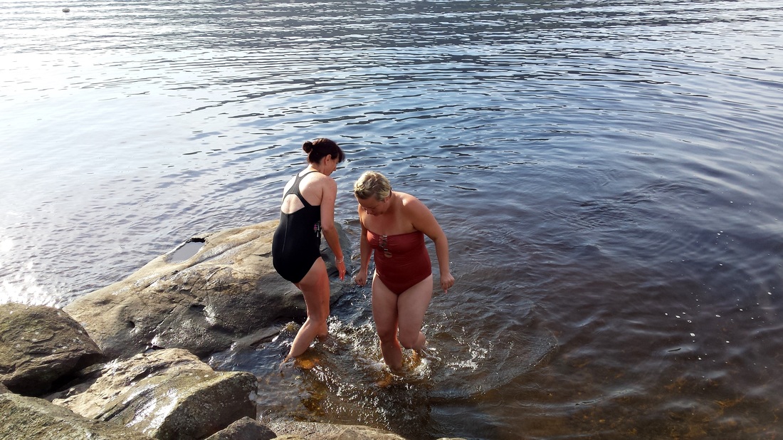 Swimming in Loch Earn