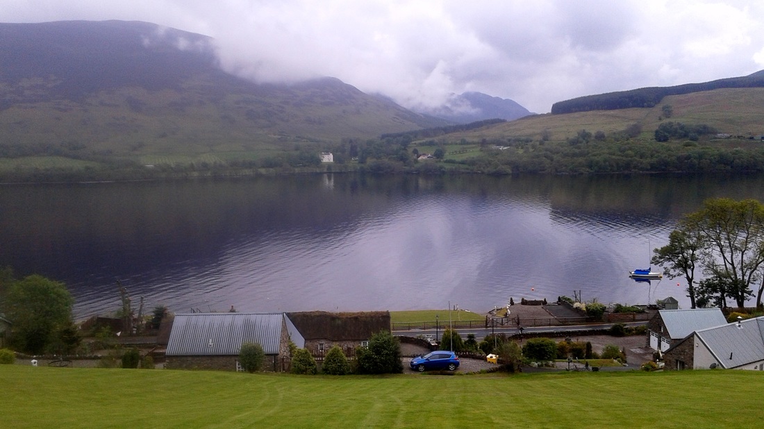Top Garden View from Briar Cottages Loch Earn