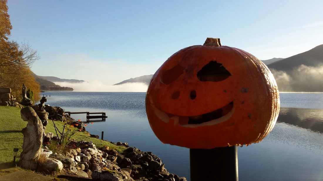 Pumpkin head Briar Cottages Loch Earn