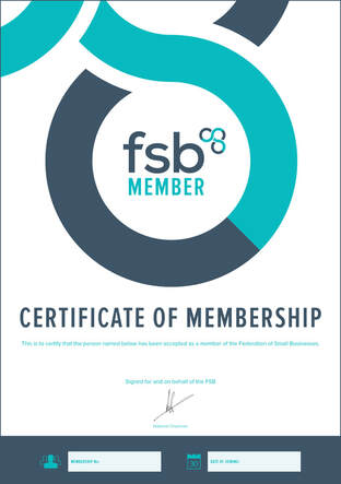 FSB members certificate for Kim Proven