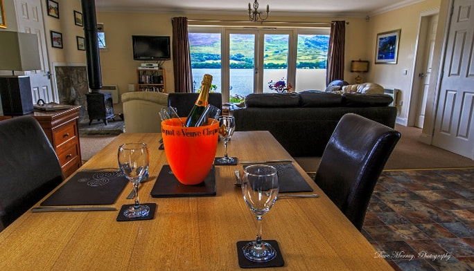 Lounge with a view Briar Steading holiday  cottage Loch Earn
